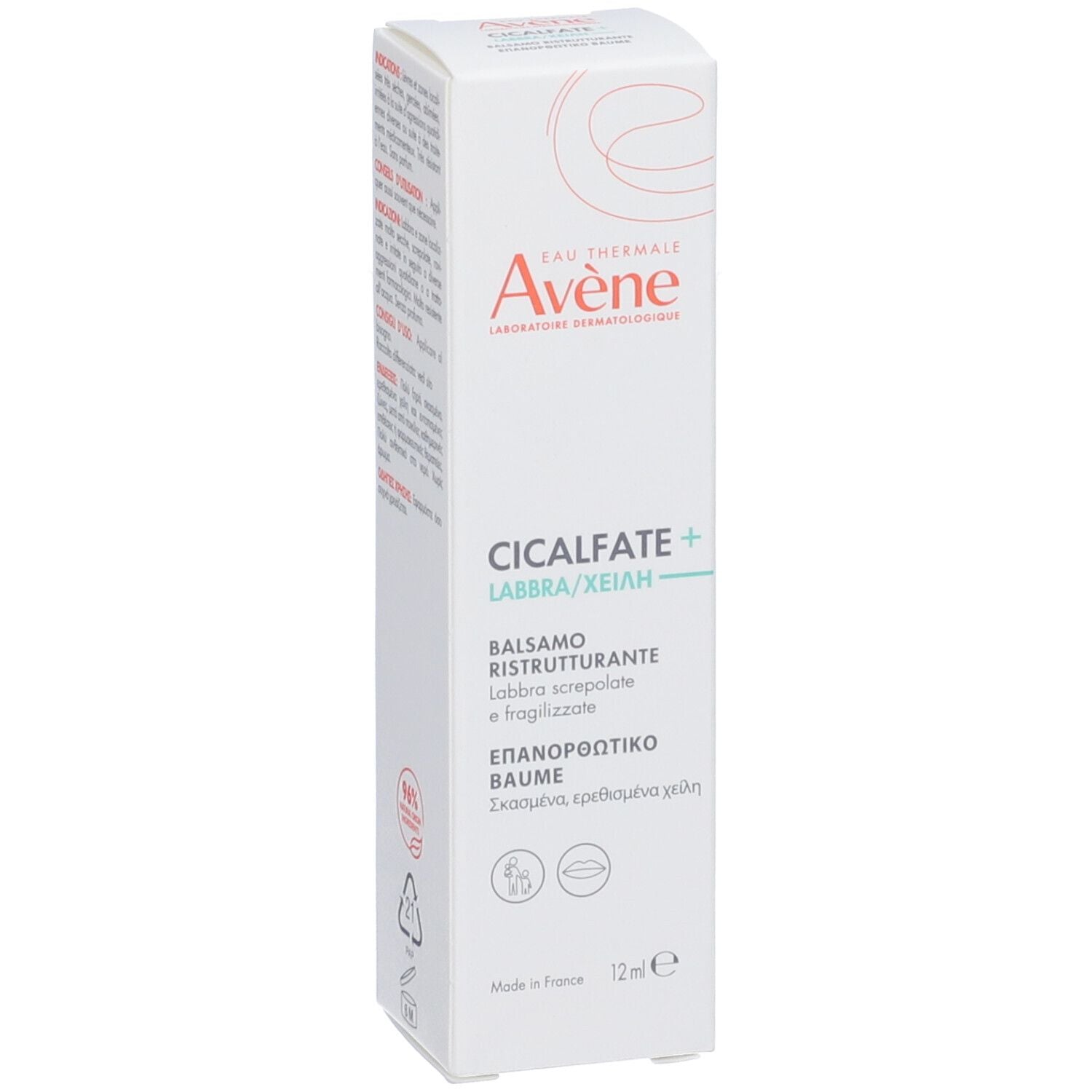 Eau Thermale Avène Cicalfate+ Balsamo Labbra 12 ml