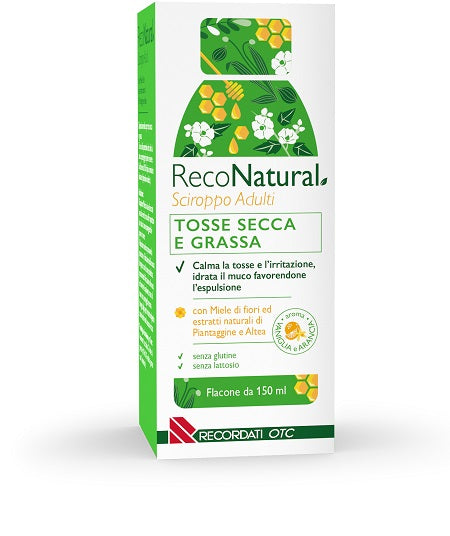 RECONATURAL SCIROPPO TOSSE ADULTI 150 ML - RECONATURAL SCIROPPO TOSSE ADULTI 150 ML