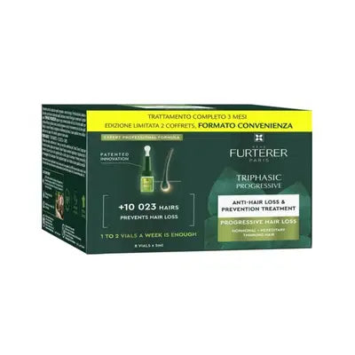 Rene Furterer Triphasic  Progressive Trattamento contro la caduta - Coffret Duo 2 Confezioni 8 Flaconcini cadauna