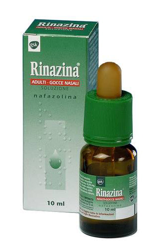 Rinazina Gocce - Decongestionante Nafazolina - Lavaggio Nasale - Adulti - Raffreddore Sinusite - 10ml