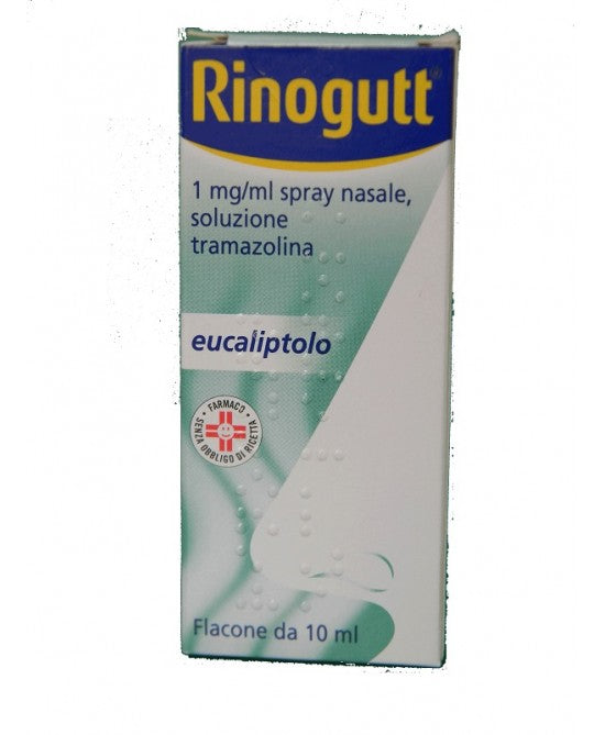 RINOGUTT 1 MG/ML SPRAY NASALE, SOLUZIONE CON EUCALIPTOLO - FLACONE DA10 ML