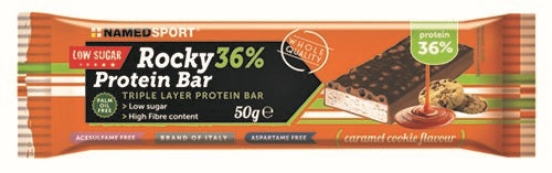 Named Sport Rocky 36% Protein Barretta Biscotto/Caramello 50g