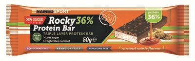 Named Sport Rocky 36% Protein Barretta Biscotto/Caramello 50g