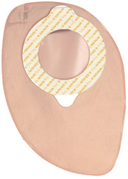 SACCA COLOSTOMIA A DUE PEZZI AGGANCIO ADESIVO CON GUI DI SICUREZZA FONDO CHIUSO DIAMETRO 60MM CAPACITA' 350ML COLORE BEIGE 30 PEZZI FLEXIMA KEY