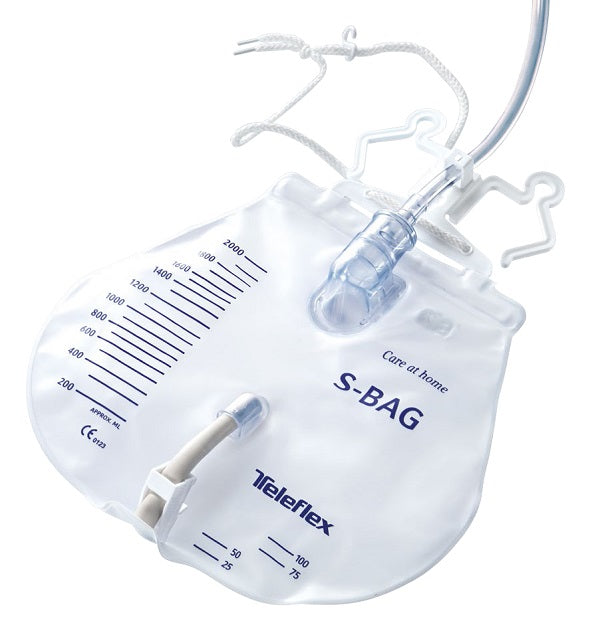 SACCA DI DRENAGGIO LETTO PER INCONTINENZA 2000ML IN PVC CONVALVOLA DI NON RITORNO E SCARICO STERILE GOCCIOLATOIO FILTROAD ARIA CIRCUITO CHIUSO 100% TUBO DI RACCORDO120CM 1 PEZZO