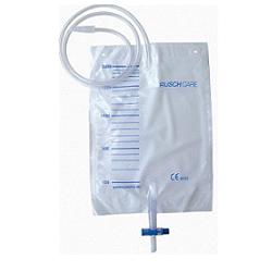 SACCA DI RACCOLTA URINA DA LETTO MONOUSO NON STERILE CAPACITA' 2000 ML CON TUBO DI RACCORDO LUNGHEZZA 130 CM DIAMETRO 5X7 MM VALVOLA DI NON RITORNO 1 GANCIO 30 PEZZI