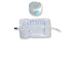 SACCA RACCOGLI URINA DA GAMBA PER INCONTINENZA IN PVC 750 MLTUBO RACCORDO DIRITTO 10 CM+RUBINETTO SCARICO+VALVOLA ANTIREFLUSSO+2 FASCE A BOTTONI 10 PEZZI