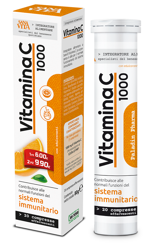 SANAVITA VITAMINA C 20 COMPRESSE EFFERVESCENTI