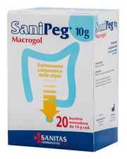 SANIPEG MACROGOL POLVERE PER SOLUZIONE ORALE 20 BUSTE DA 10G