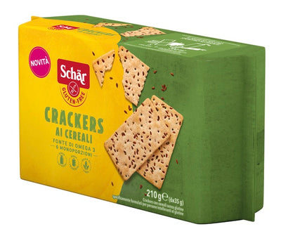 SCHAR CRACKERS CEREALI SENZA LATTOSIO 6 MONOPORZIONI DA 35 G