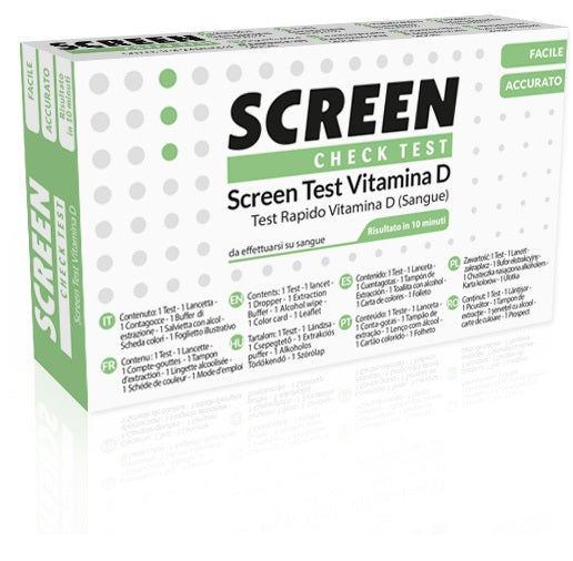 SCREEN TEST RAPIDO 25-IDROSSIVITAMINA D PUNGIDITO SCREEN 1 PEZZO TEST VITAMINA D - SCREEN TEST RAPIDO 25-IDROSSIVITAMINA D PUNGIDITO SCREEN 1 PEZZO TEST VITAMINA D