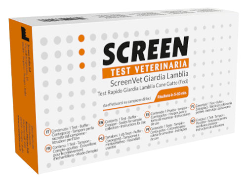 SCREENVET TEST RAPIDO GIARDIA LAMBLIA FECI CANE E GATTO - SCREENVET TEST RAPIDO GIARDIA LAMBLIA FECI CANE E GATTO