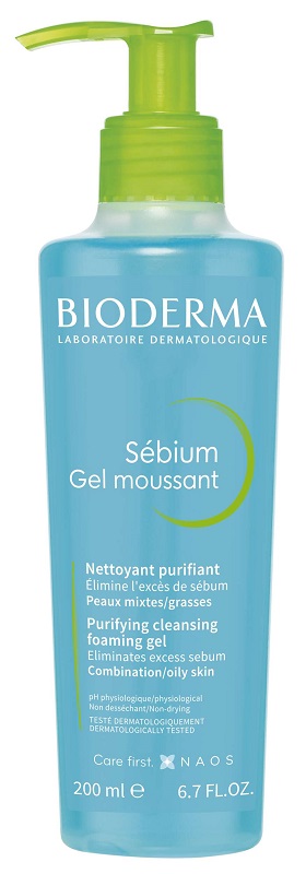 BIODERMA Sebium Gel Moussant Gel detergente purificante pelle mista grassa 200 ML