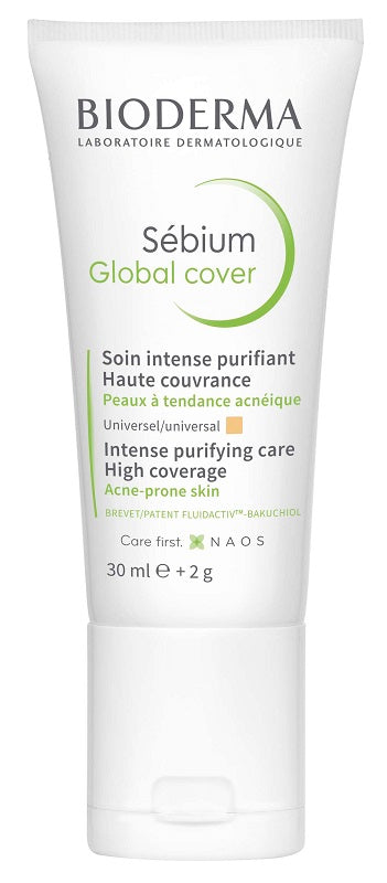 BIODERMA Sebium Global Cover Crema correttiva colorata pelle acneica  30 ML