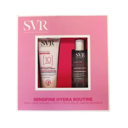 Svr Sensifine Set Pelle Sensibile Maschera Viso Sos Lenitiva 75ml + Acqua Micellare AR 75 Ml