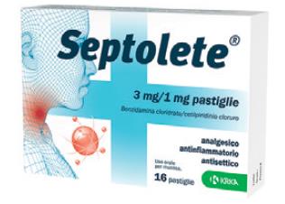 SEPTOLETE AROMA EUCALIPTO 3 MG/1MG PASTIGLIE - SEPTOLETE AROMA EUCALIPTO 3 MG/1MG PASTIGLIE