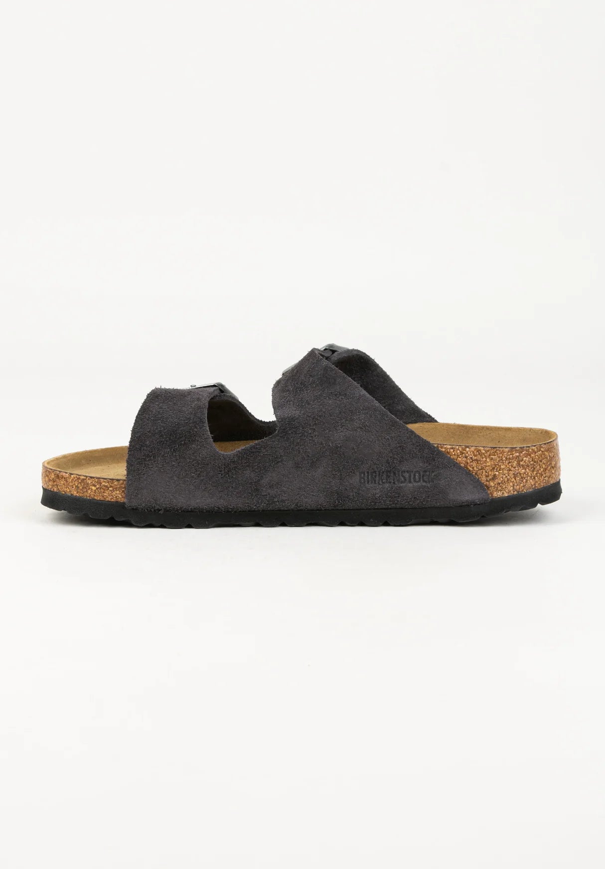 Birkenstock Arizona Sfb Velvet Gray Suede Leather Pelle N. 44
