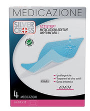 SILVERCROSS ACTISTRIP MEDICAZIONE ADESIVA 10X15CM 4 PEZZI