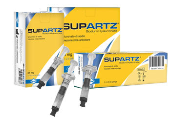 SIRINGA PRERIEMPITA INTRA-ARTICOLARE SUPARTZ ACIDO IALURONICO 25 MG 2,5 ML 5 PEZZI