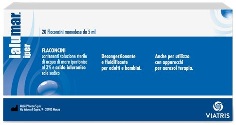 SOLUZIONE IPERTONICA 3% IALUMAR 20 FLACONCINI DA 5 ML - SOLUZIONE IPERTONICA 3% IALUMAR 20 FLACONCINI DA 5 ML