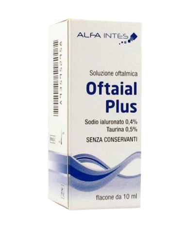 SOLUZIONE OFTALMICA OFTAIAL PLUS ACIDO IALURONICO 0,4% E TAURINA 10ML - SOLUZIONE OFTALMICA OFTAIAL PLUS ACIDO IALURONICO 0,4% E TAURINA 10ML