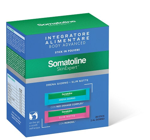 SOMATOLINE SKIN EXPERT BODY ADVANCED 14 STICK DRENA GIORNO +14 STICK SLIM NOTTE