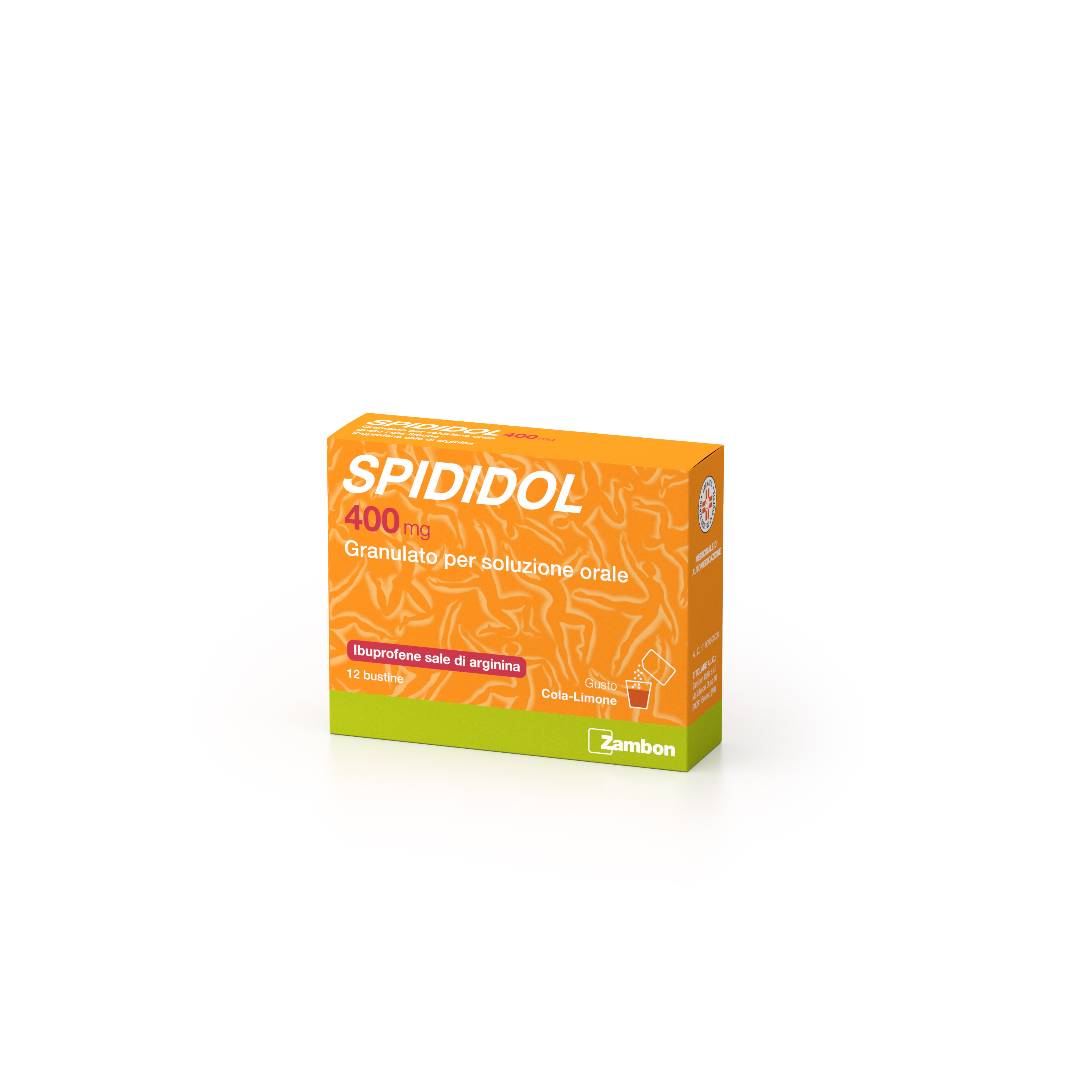 SPIDIDOL*orale grat 12 bust 400 mg aroma cola limone - SPIDIDOL*orale grat 12 bust 400 mg aroma cola limone