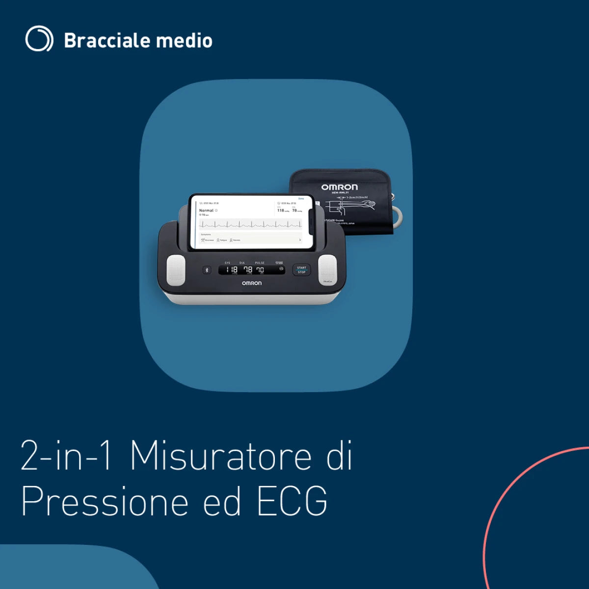 Omron Complete Misuratore Pressione e ECG - Monitoraggio Salute Multifunzione