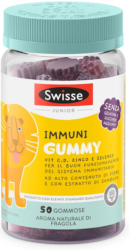 SWISSE JUNIOR IMMUNI GUMMY 50 PASTIGLIE GOMMOSE - SWISSE JUNIOR IMMUNI GUMMY 50 PASTIGLIE GOMMOSE