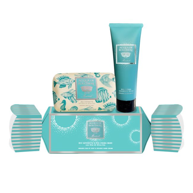 Acqua di Bolgheri MAestrale Cofanetto Caramella Bio Saponetta & Bio Crema Mani con olio di oliva bio