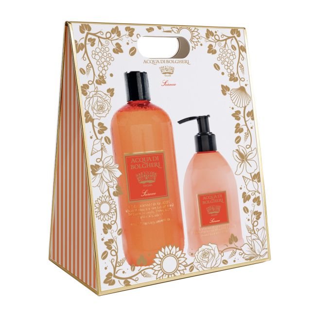 Acqua di Bolgheri Scirocco Cofanetto Bag Bio Bagnodoccia Delicato all'olio di oliva bio + Bio Crema Fluida Corpo all'olio di oliva bio
