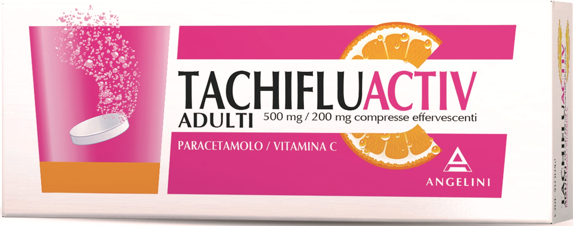 TACHIFLUACTIV ADULTI 500 MG / 200 MG COMPRESSE EFFERVESCENTI - TACHIFLUACTIV ADULTI 500 MG / 200 MG COMPRESSE EFFERVESCENTI