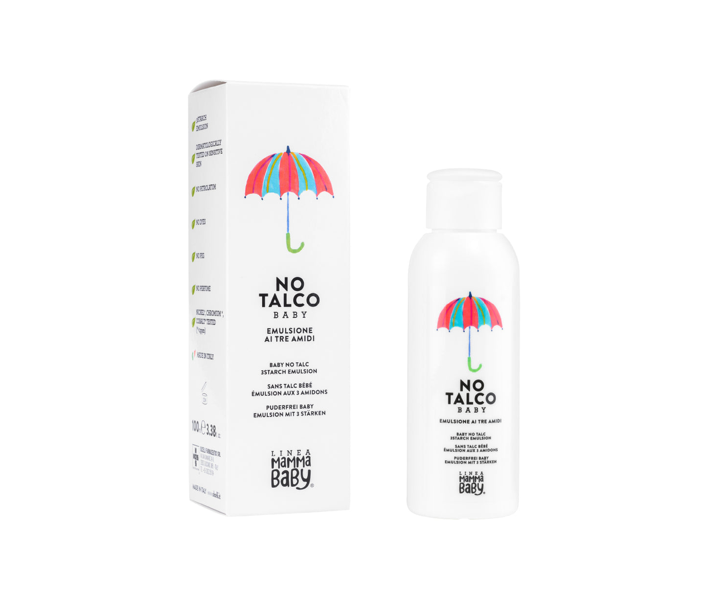 MAMMABABY NO TALCO BABY EMULSIONE AI TRE AMIDI 100 ML