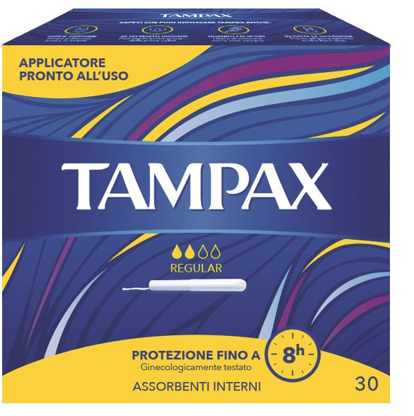 TAMPAX BLUE BOX REGULAR 30 PEZZI - TAMPAX BLUE BOX REGULAR 30 PEZZI