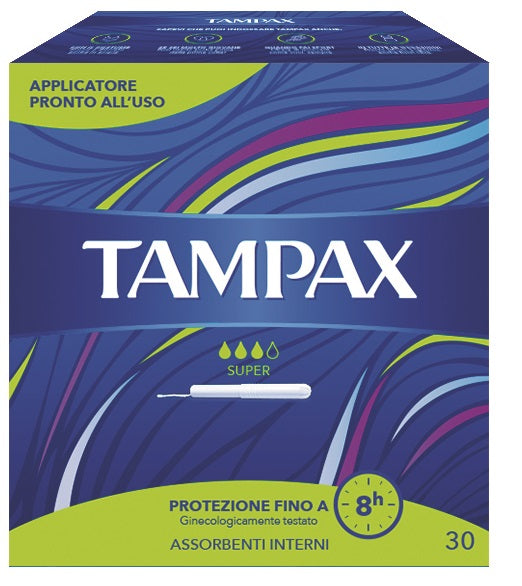 TAMPAX BLUE BOX SUPER 30 PEZZI - TAMPAX BLUE BOX SUPER 30 PEZZI