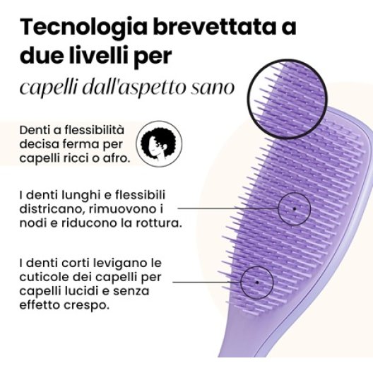 Tangle Teezer - Spazzola Districante per capelli ricci naturali (Lilla)