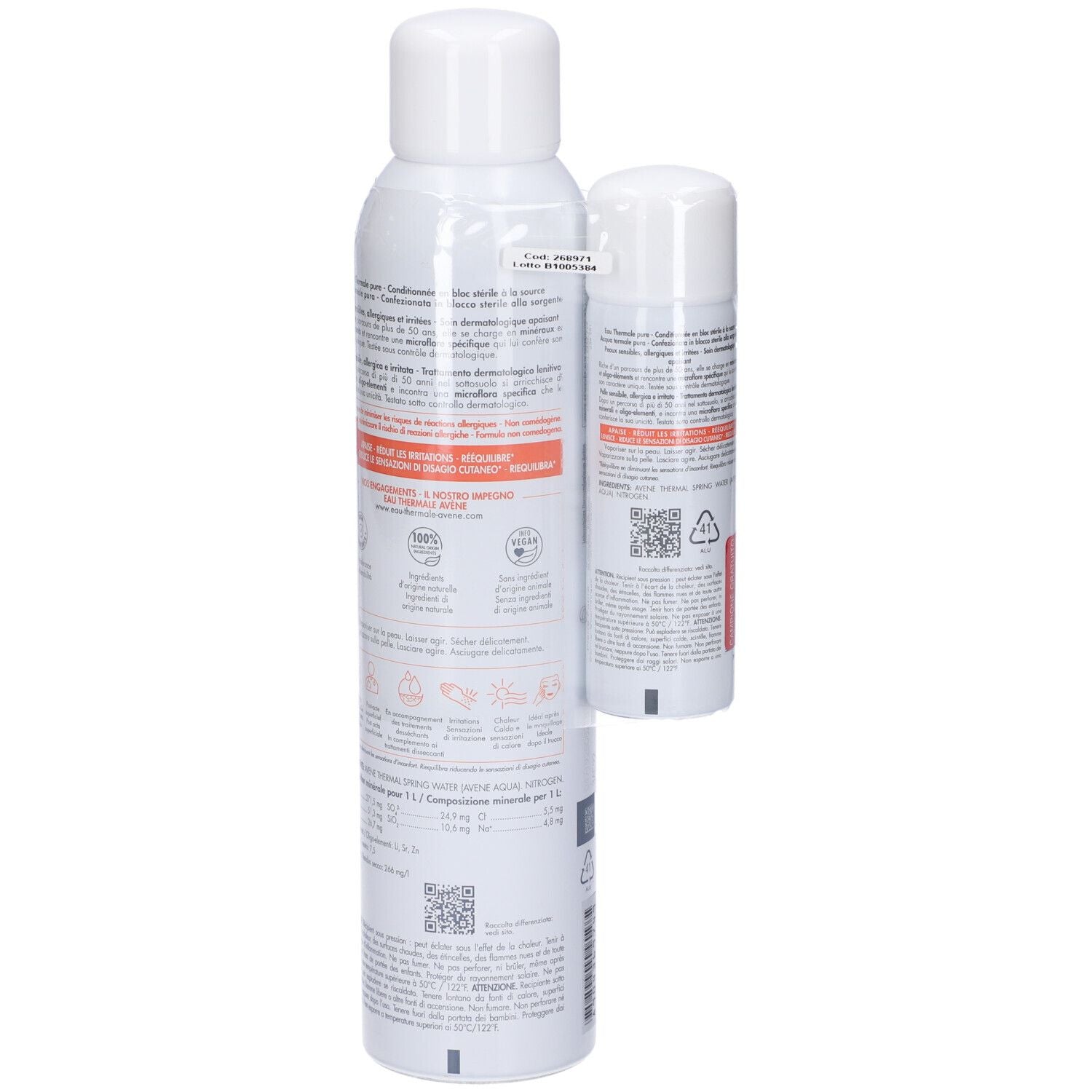 Eau Thermale Avene Acqua Termale Spray 300 ml + 50 ml