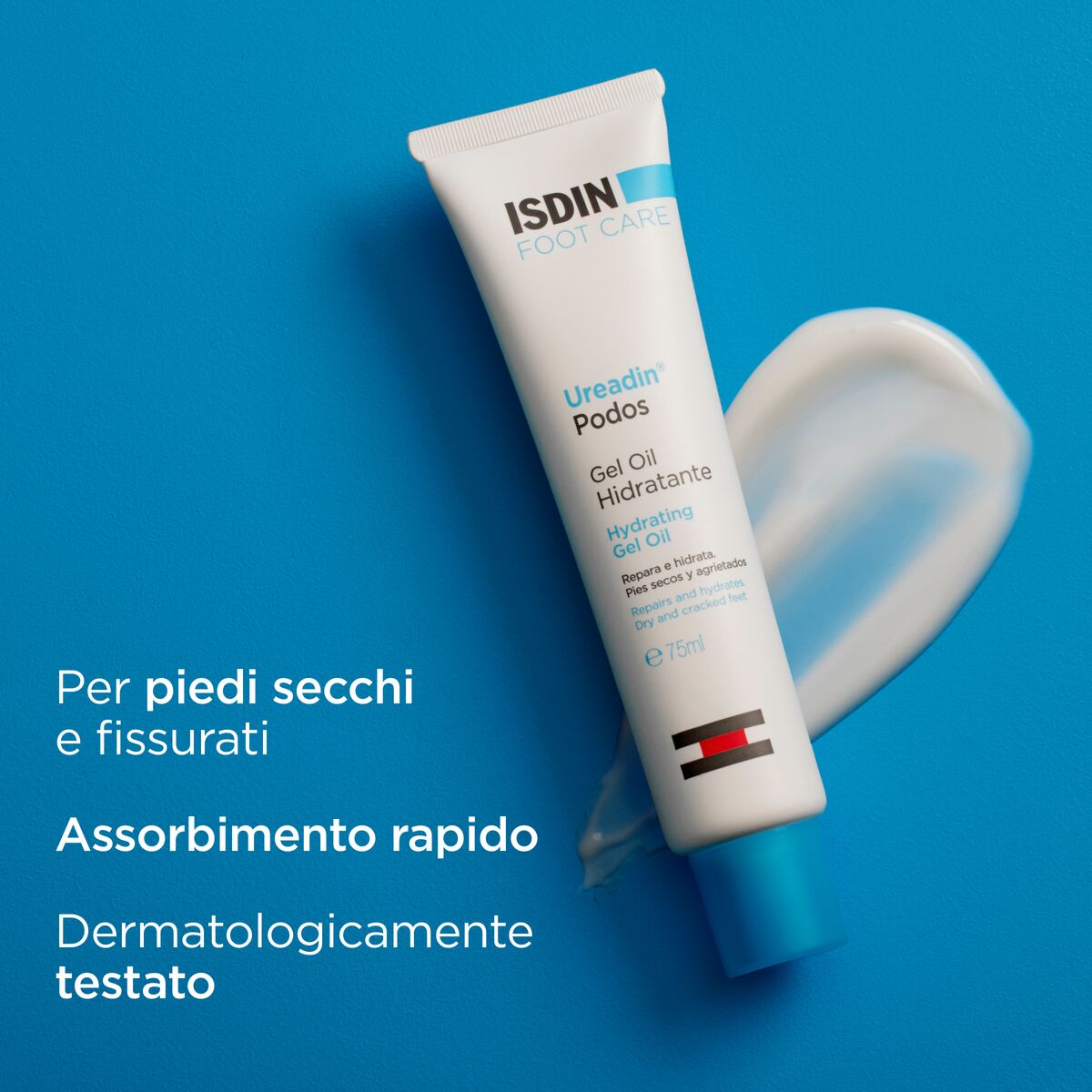 ISDIN Ureadin Podos Gel Olio Idratante Per Fissurazioni e Ispessimenti Tallone e Pianta del Piede 100 ml