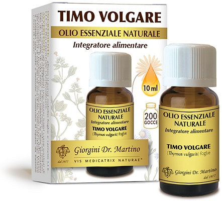 TIMO VOLGARE OLIO ESSENZIALE NATURALE 10 ML