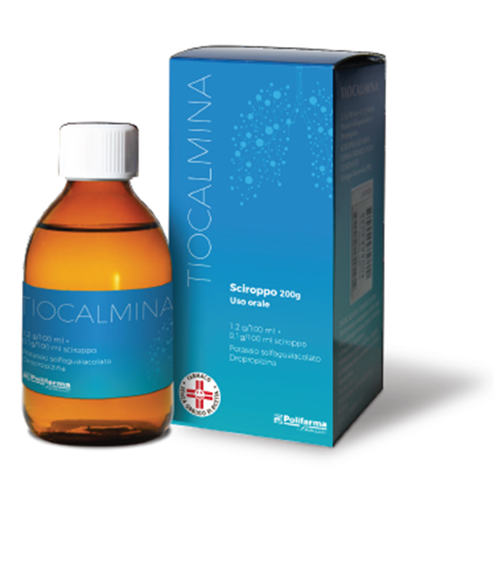 TIOCALMINA*scir 200 g 1,2 g/100 ml + 0,1 g/100 ml - TIOCALMINA*scir 200 g 1,2 g/100 ml + 0,1 g/100 ml