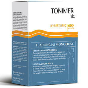 TONIMER LAB HYPERTONIC 18 FLACONCINI MONODOSE - TONIMER LAB HYPERTONIC 18 FLACONCINI MONODOSE