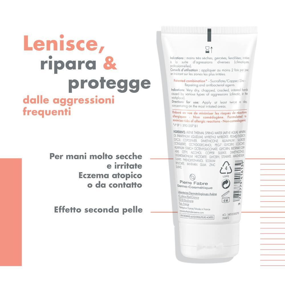 Eau Thermale Avène Cicalfate Crema Mani Ristrutturante Barriera 100 ml