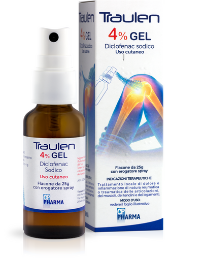 TRAULEN*gel cutaneo 25 g 4% con erog