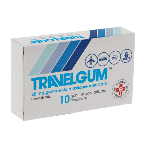 TRAVELGUM*10 gomme mast 20 mg
