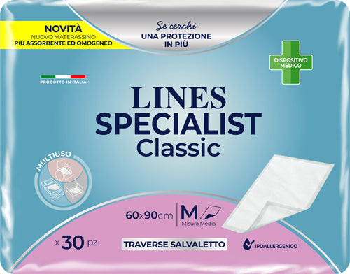 TRAVERSA ASSORBENTE LINES SPECIALIST CLASSIC MISURA 60X90 CM30 PEZZI