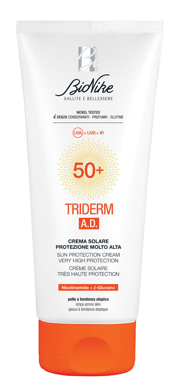 Bionike Triderm AD Crema Solare SPF50+ 200ml - Bionike Triderm AD Crema Solare SPF50+ 200ml