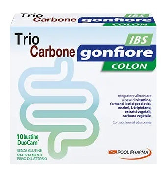 Triocarbone Gonfiore Ibs 10 Buste Duocam Da 2g+1.5g