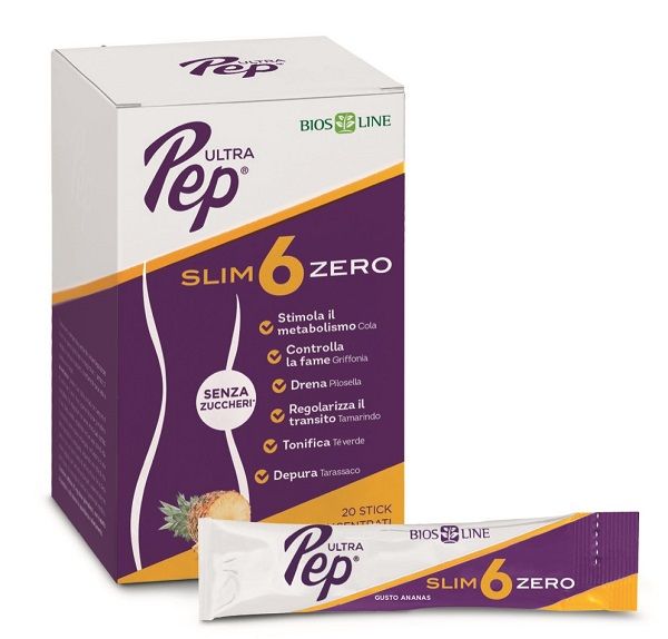 Ultra Pep Slim 6 Zero Ananas 20 stick