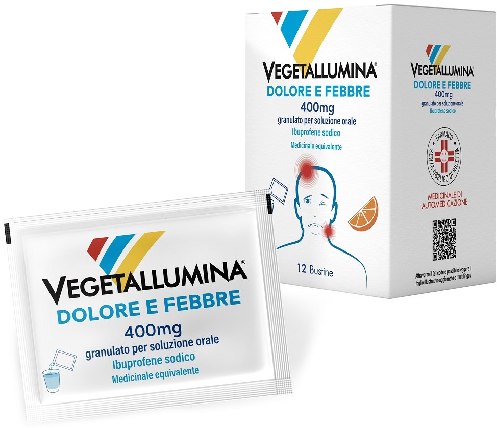 VEGETALLUMINA DOLORE E FEBBRE*12 bust 400 mg - VEGETALLUMINA DOLORE E FEBBRE*12 bust 400 mg