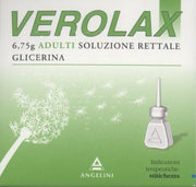 Verolax Soluzione Rettale 6 Microclismi Adulti - Lassativo Soluzione Rettale - Contenitori Monodose da 6,75g